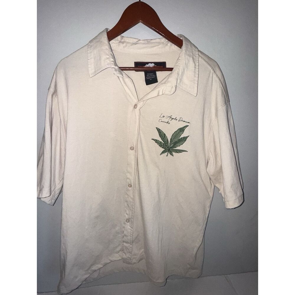 Feverish Dreams Los Angelos XL Button Down Cannabis Shirt